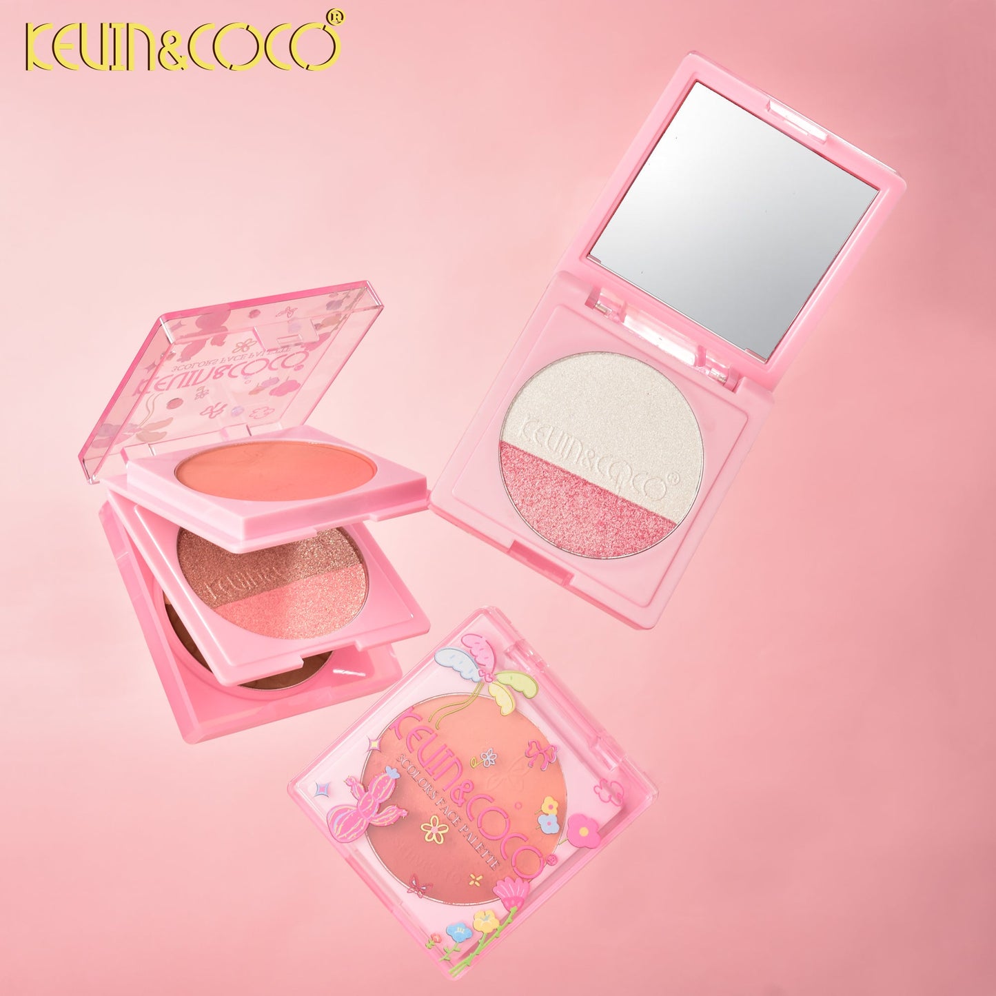 Set de Maquillaje Compacto con Espejo – Kevin&Coco REF:KC1014