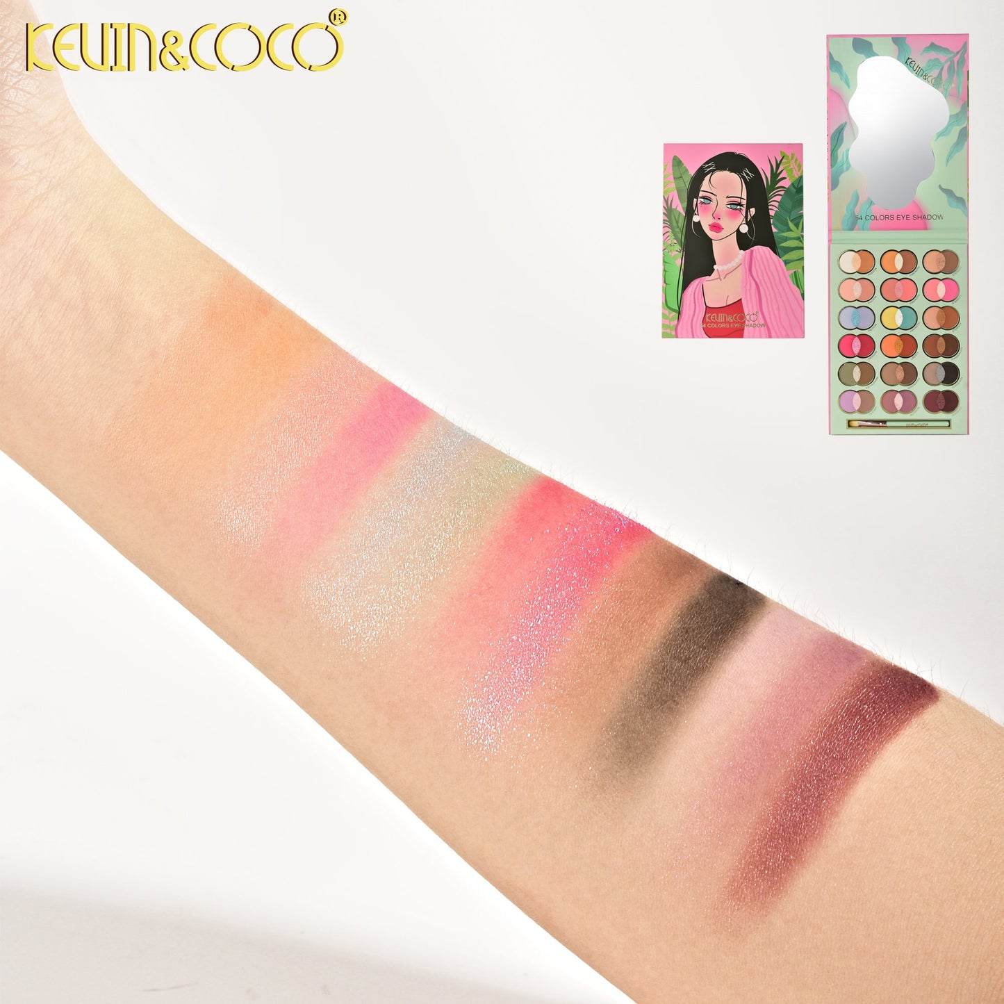 Sombras de Ojos 54 colores KEVIN&COCO REF:KC1022