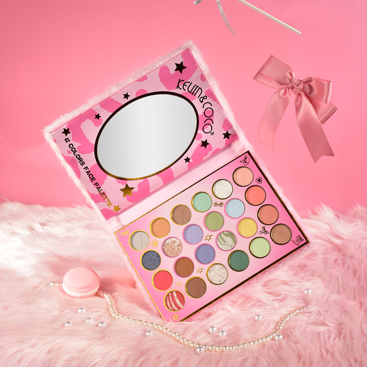 Paleta libro de Maquillaje KEVIN&COCO Sombra + Iluminardo REF:KC1055