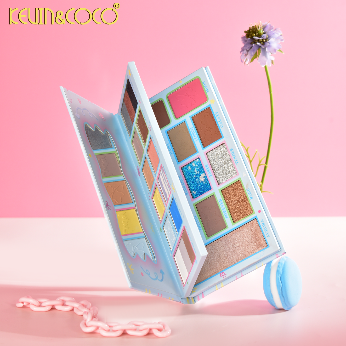 Kit de Maquillaje con Sombras y Espejo – Kevin&Coco REF:KC1147
