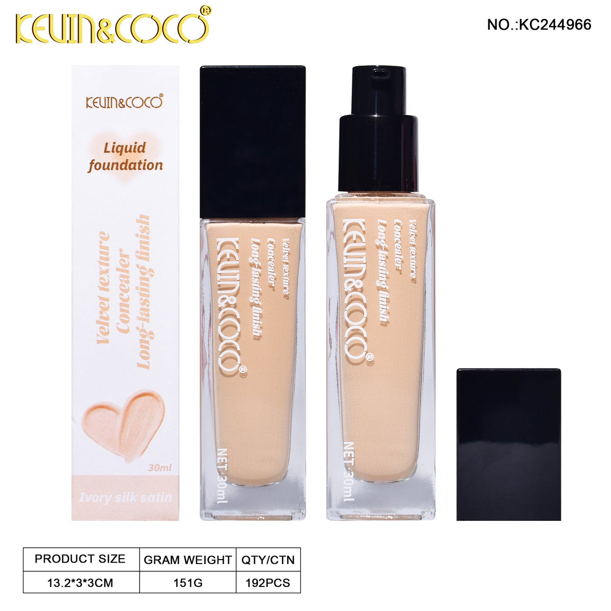 Base Liquida Velvet KEVIN&COCO REF:KC244966