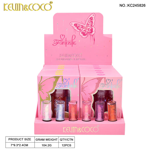 KIT*3 LABIAL LIQUIDO BRILLO KEVIN&COCO REF:KC245826