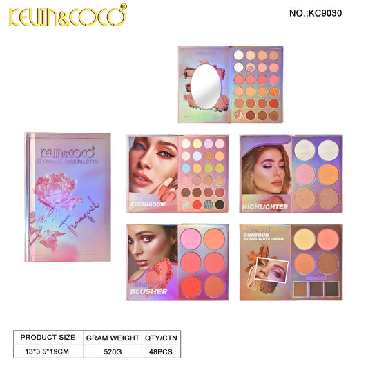 Paleta de maquillaje 67 colores kevin&coco REF:KC9030