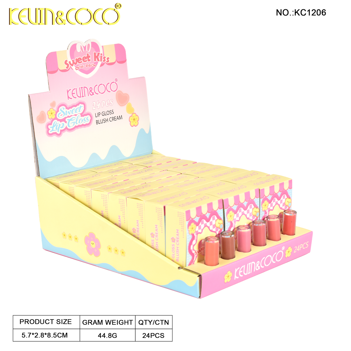 LIP GLOSS con Llavero– Kevin&Coco REF:KC1206