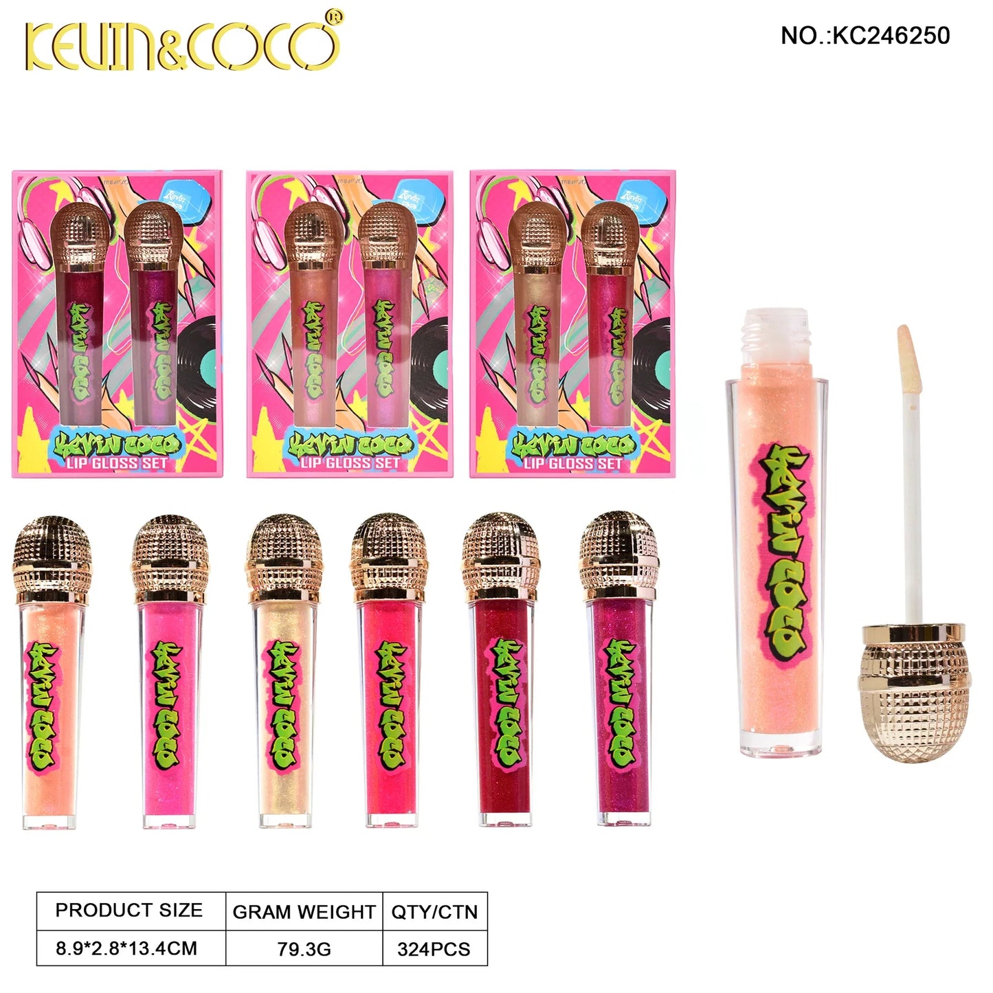 KIT LABIAL LIQUIDO KEVIN&COCO REF:KC246250