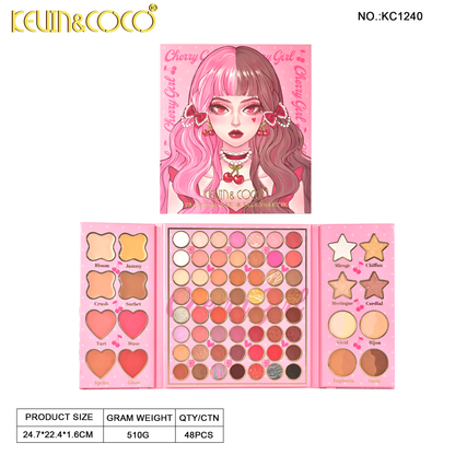 PALETA CHERRY GIRL 72 COLORES  REF:KC1240