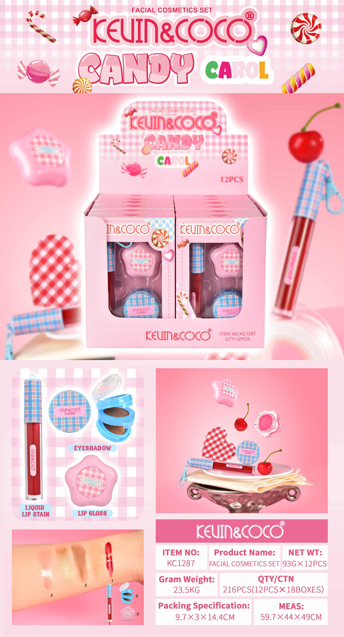 Kit de Maquillaje – Kevin&Coco REF:KC1287