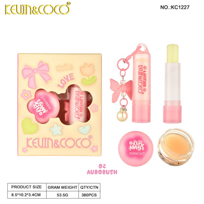 Kit de Cuidado Labios con Llavero KEVIN&COCO REF:KC1227