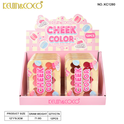 Paleta de Rubores Kawaii KEVIN&COCO REF:KC1280