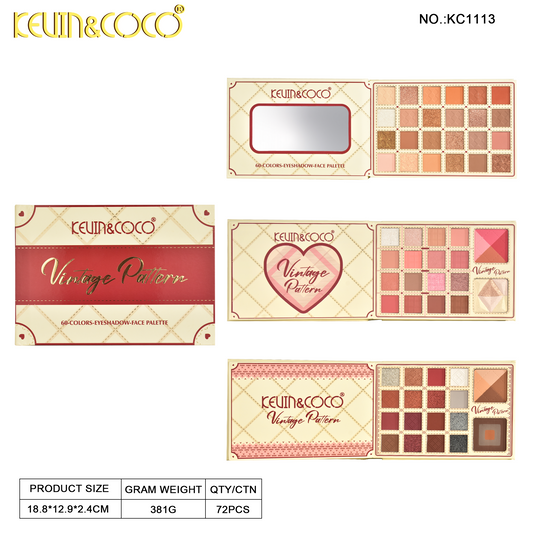 Paleta de Sombras Vintage 36 Tonos – Kevin&Coco REF:KC1113