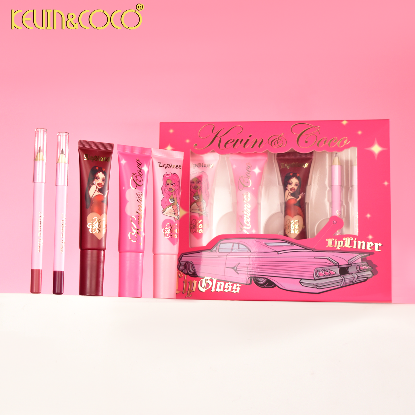 LABIAL LIQUIDO/ DELINEADOR PARA LABIOS KIT DE MAQUILLAJE REF:KC1249