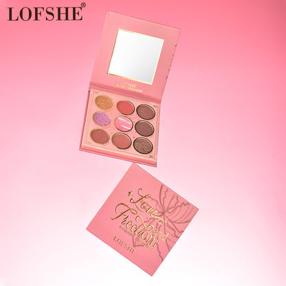 Paleta de Sombras 9 Tonos Love Freedom LOFSHE REF:LF1398