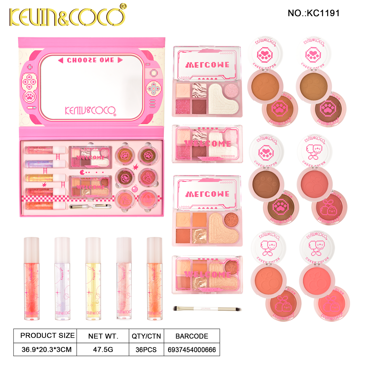Kit de Maquillaje Cute GamerREF:KC1191