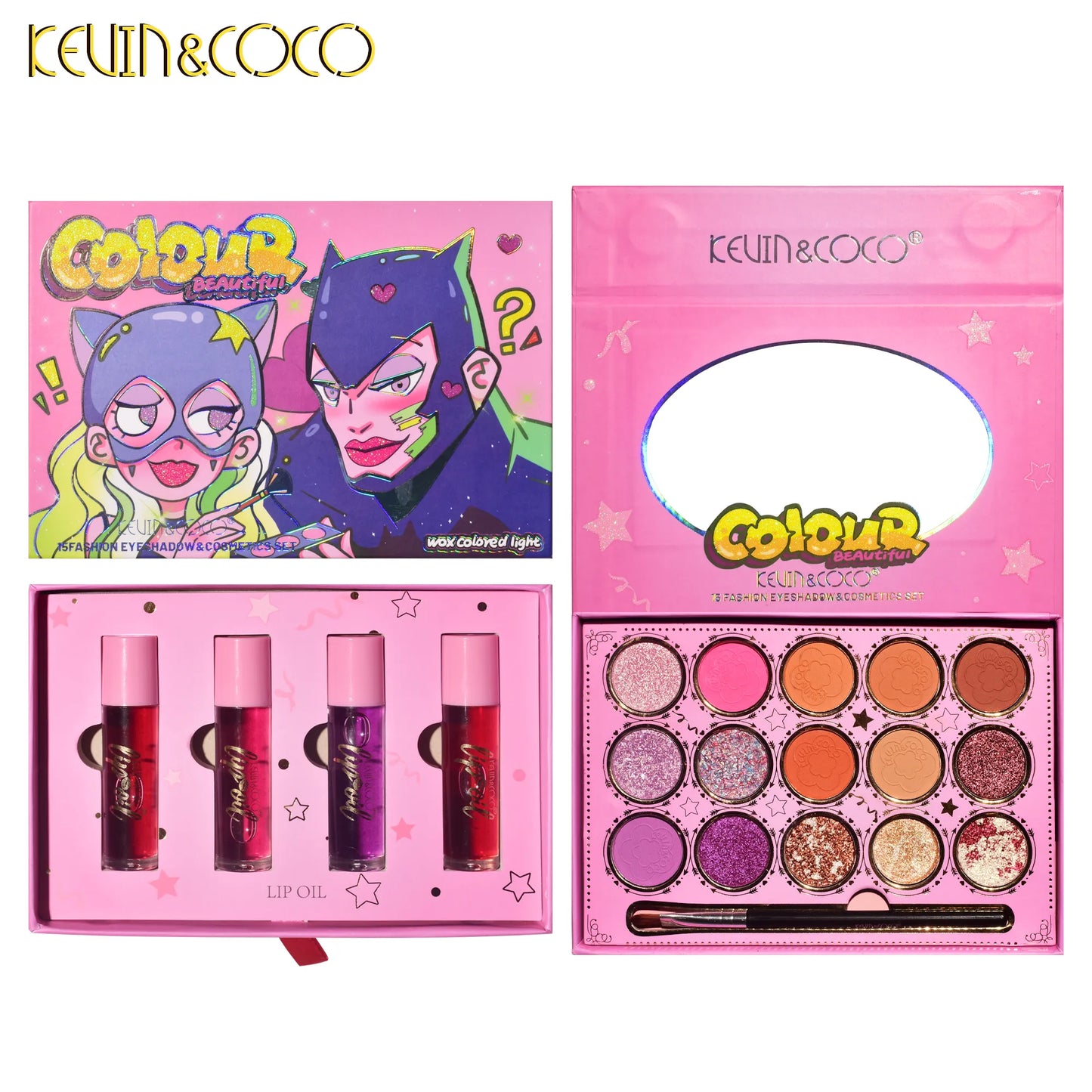 KIT ESTUCHE MAQUILLAJE KEVIN&COCO REF: KC234226