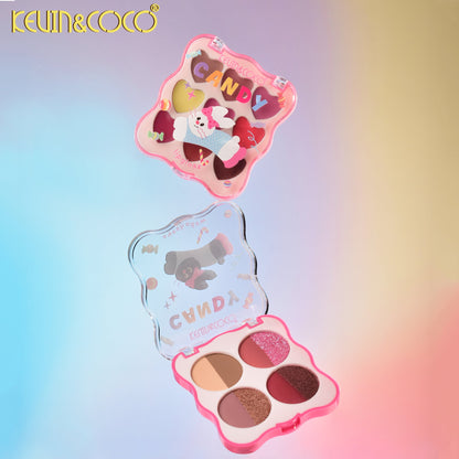 Paleta de Sombras 4 Colores con Brillos – Kevin&Coco REF:KC1010