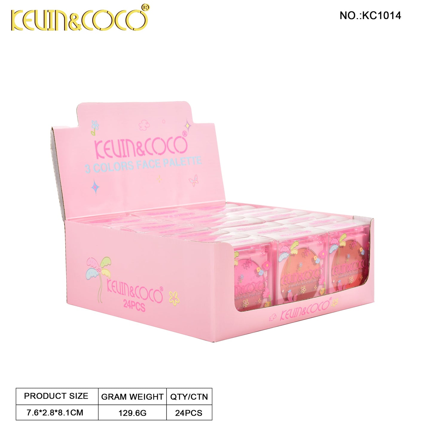Set de Maquillaje Compacto con Espejo – Kevin&Coco REF:KC1014