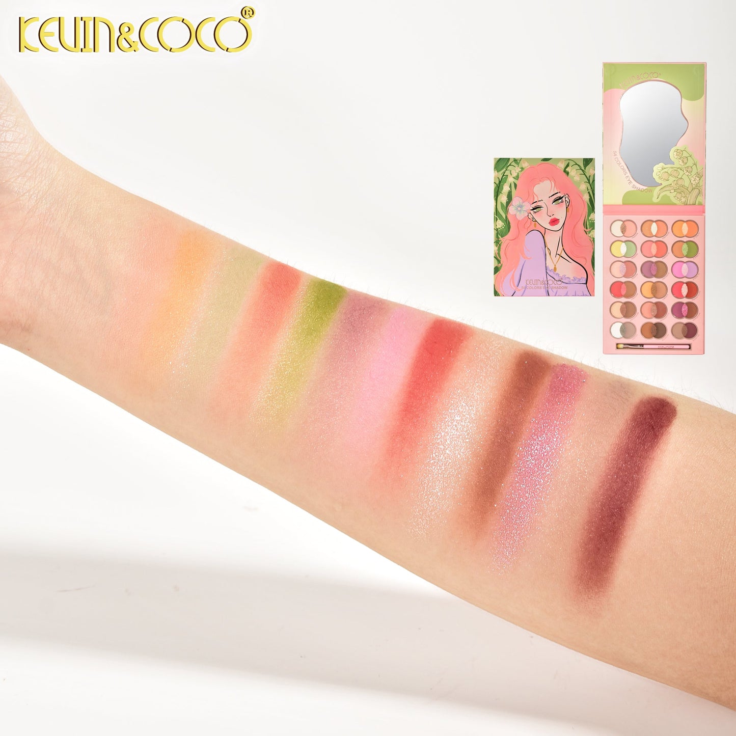 Sombras de Ojos 54 colores KEVIN&COCO REF:KC1024