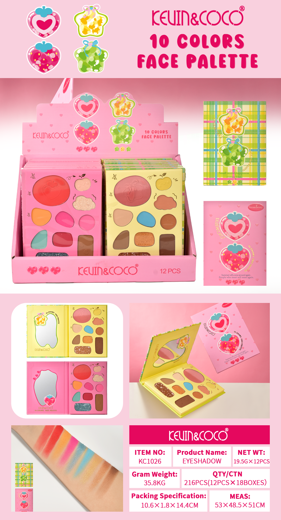 Paleta de Maquillaje KEVIN&COCO REF:KC1026