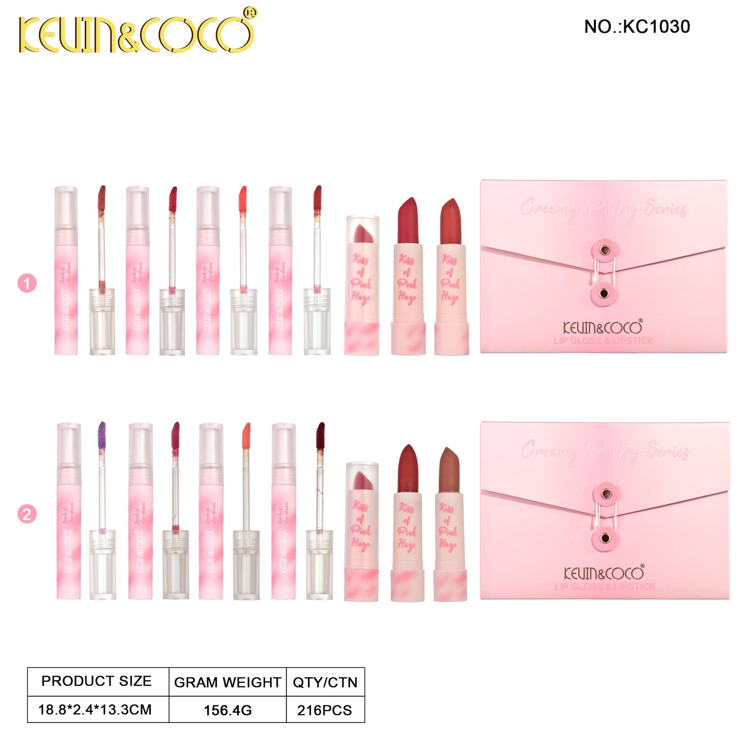 Kit de Labiales KEVIN&COCO  REF:KC1030