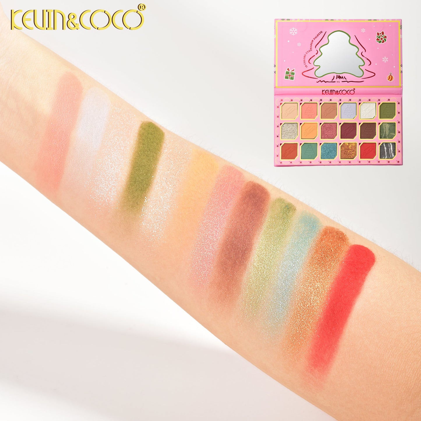 Paleta de Sombras Navidad KEVIN&COCO REF:KC1052