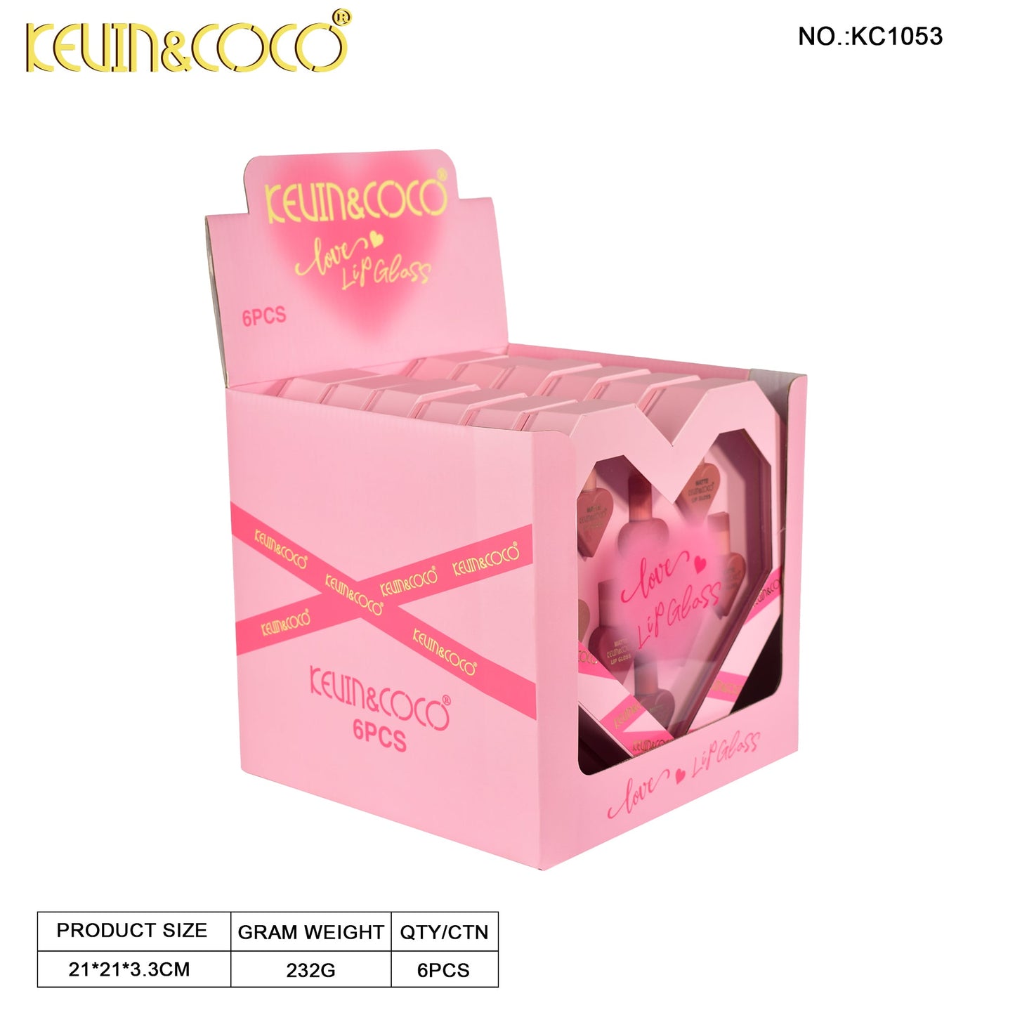 Lip gloss matte  Forma Corazón – Kevin&Coco REF:KC1053