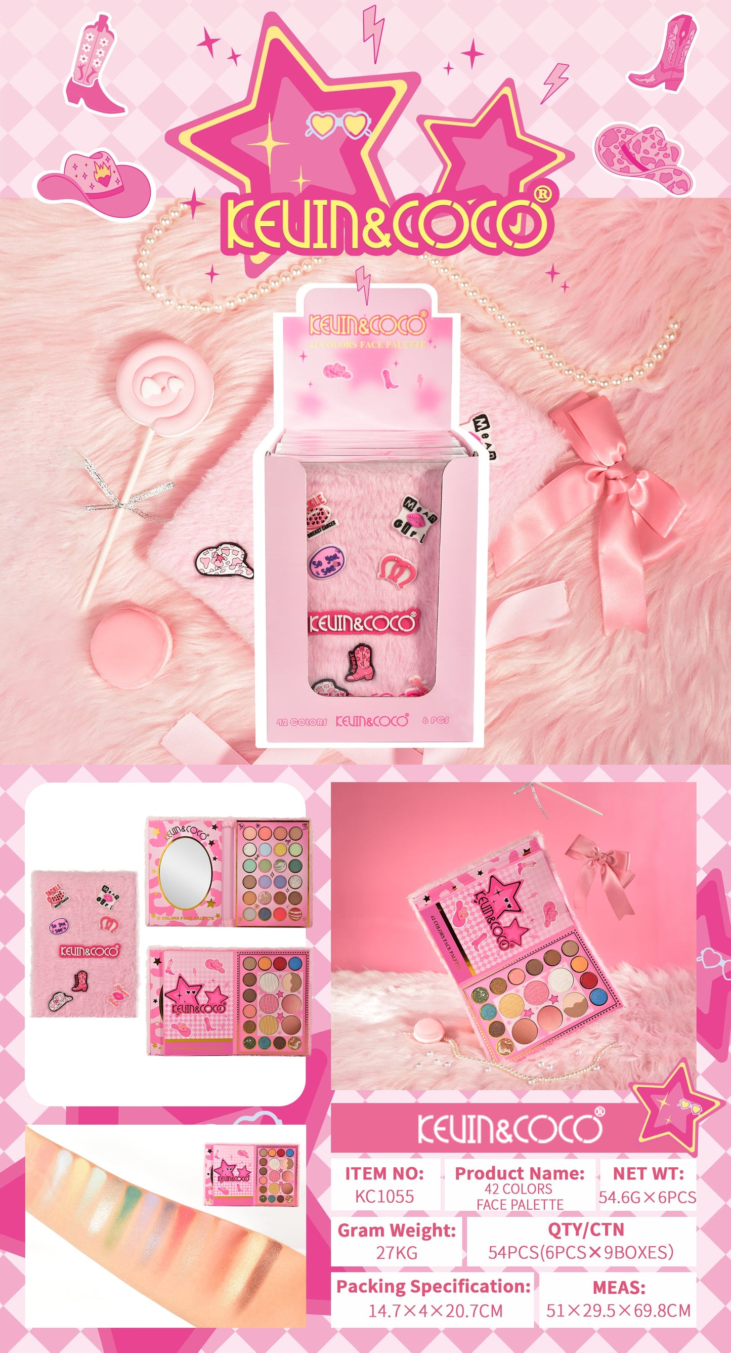 Paleta libro de Maquillaje KEVIN&COCO REF:KC1055