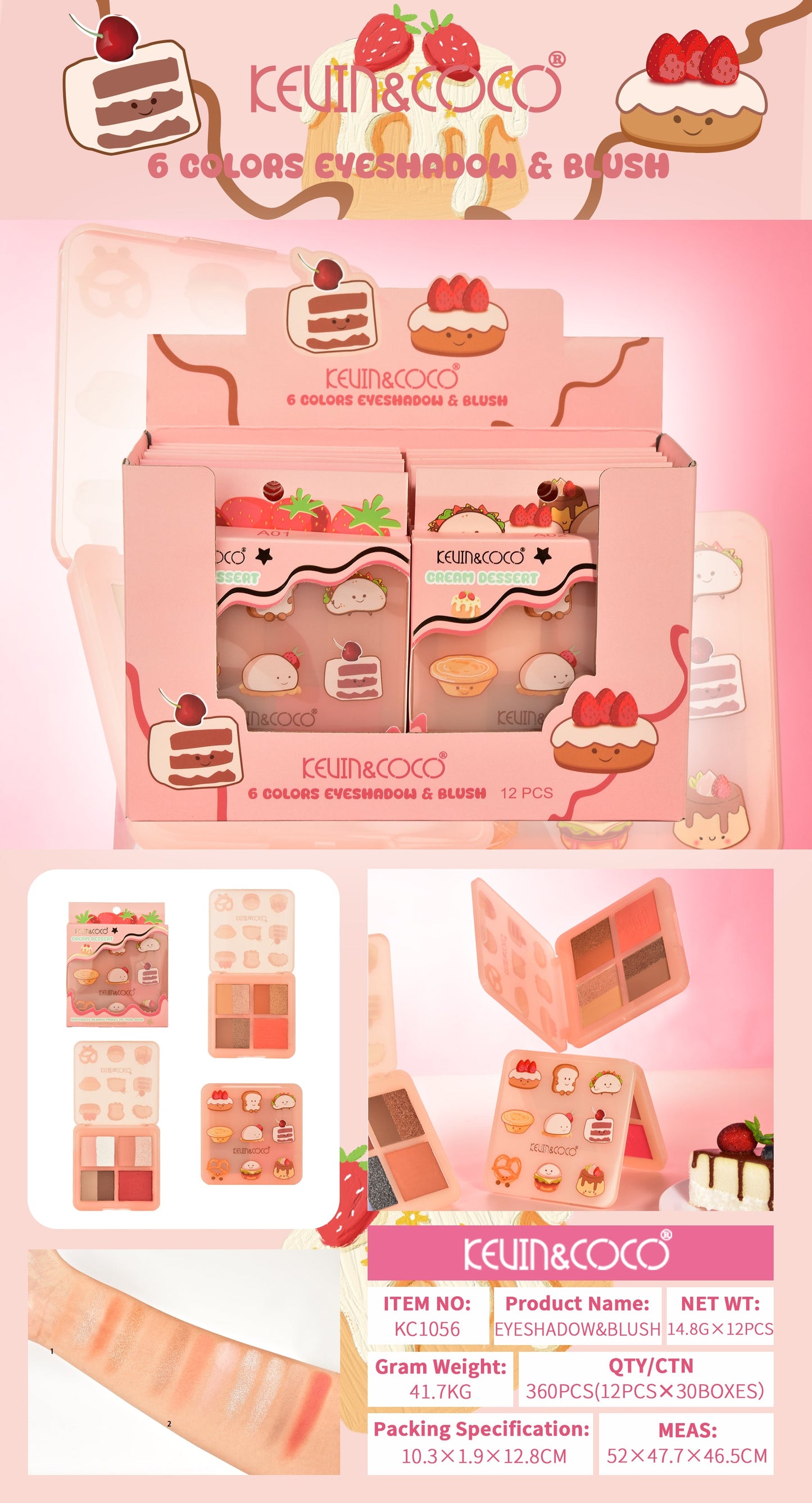 Paleta Multifuncional Sweet Dessert KEVIN&COCO REF:KC1056