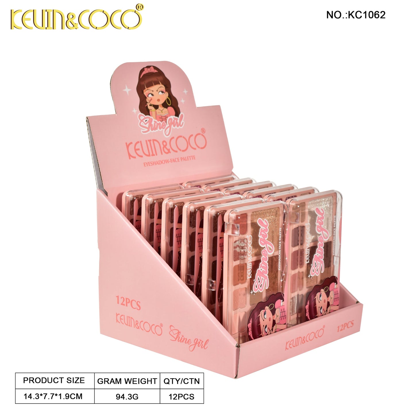 Paleta de Maquillaje Shine Girl KEVIN&COCO REF:KC1062