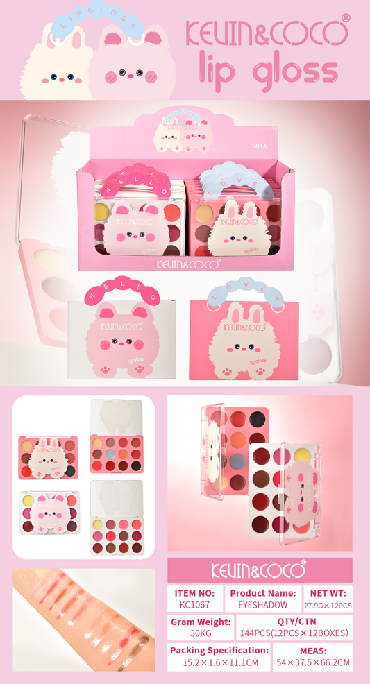 Paleta de lip gloss  Kevin & Coco REF:KC1067