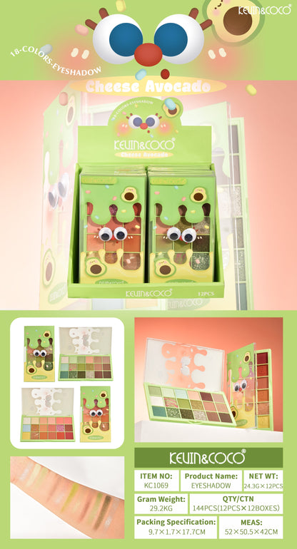 Paleta de Sombras Multicolor con Glitter – Kevin&Coco REF:KC1069
