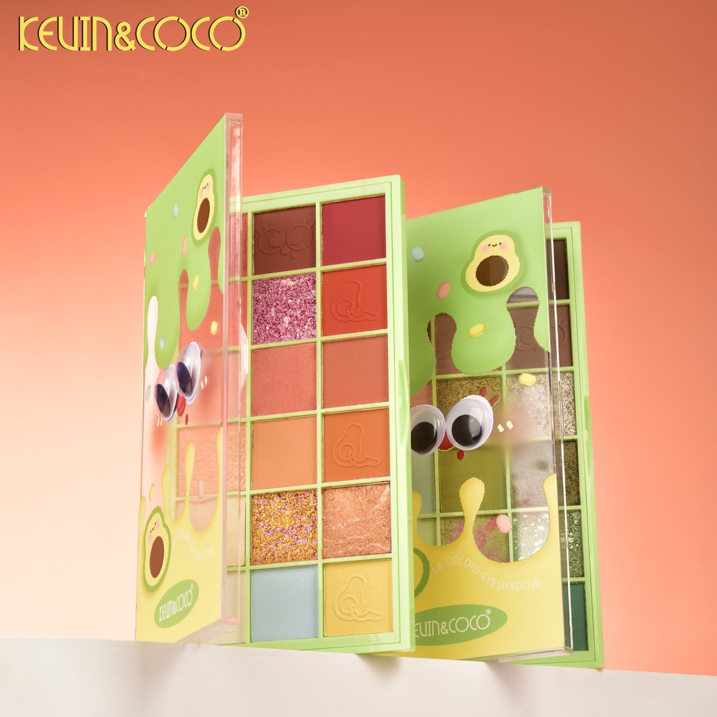 Paleta de Sombras Multicolor con Glitter – Kevin&Coco REF:KC1069