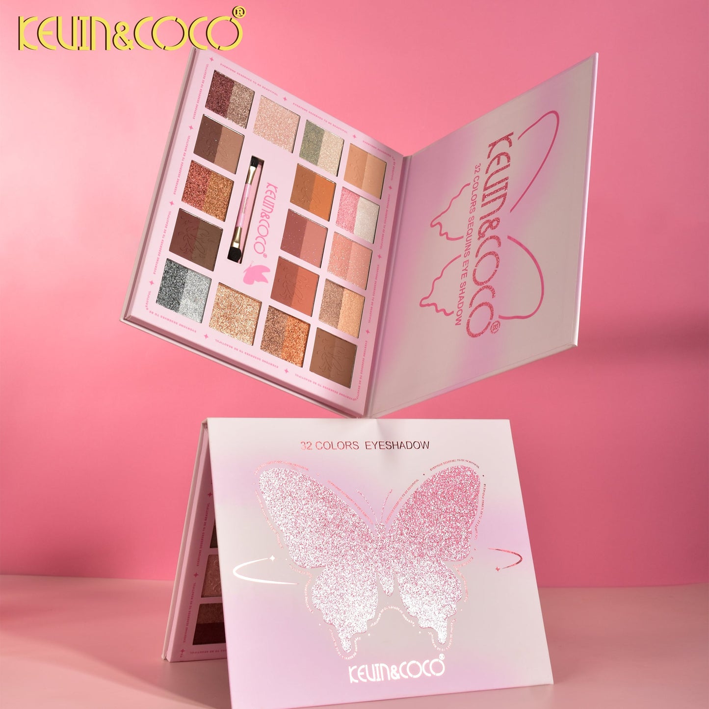 Paleta de Sombras 32 Tonos Mariposa – Kevin&Coco REF:KC1092