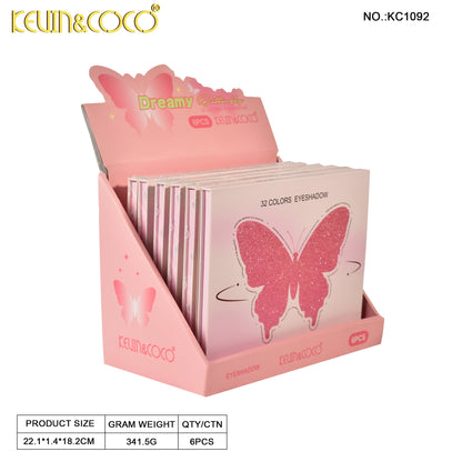 Paleta de Sombras 32 Tonos Mariposa – Kevin&Coco REF:KC1092
