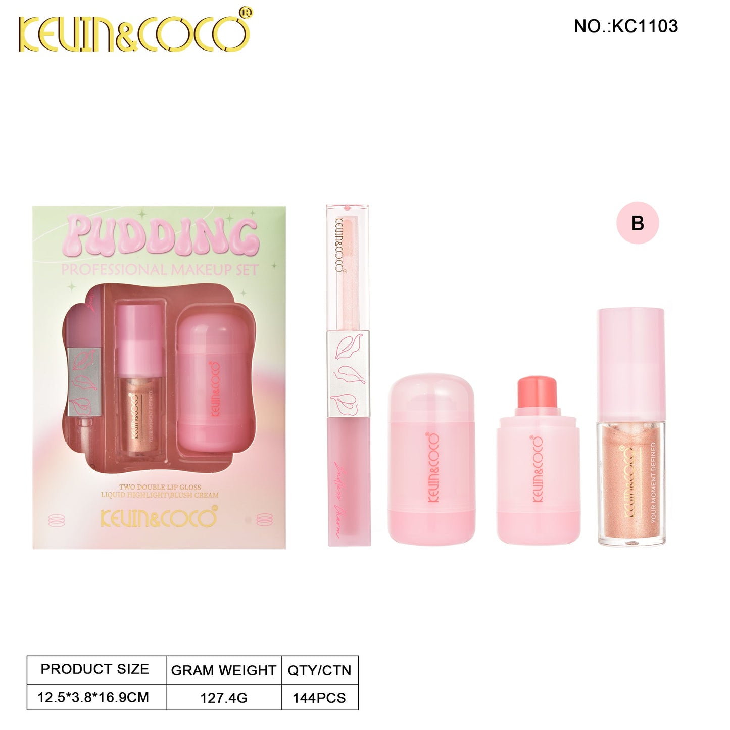 Kit de Maquillaje KEVIN&COCO REF:KC1103B