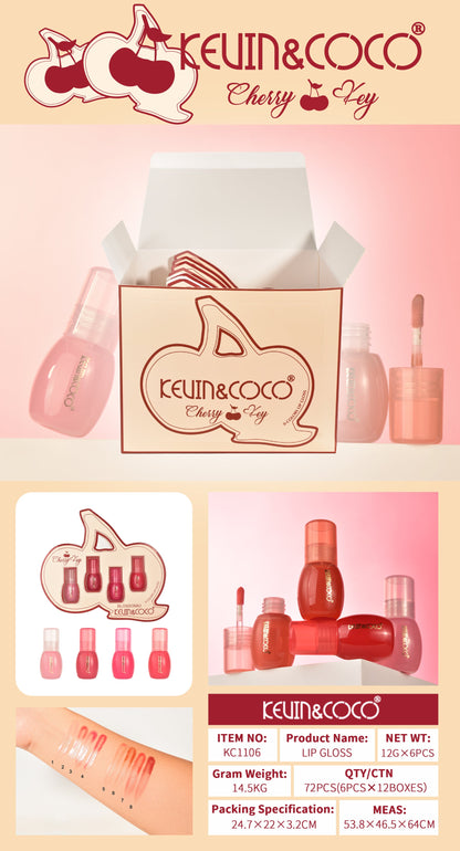 Brillo Labial Tonos Variados Cherry – Kevin&Coco REF:KC1106