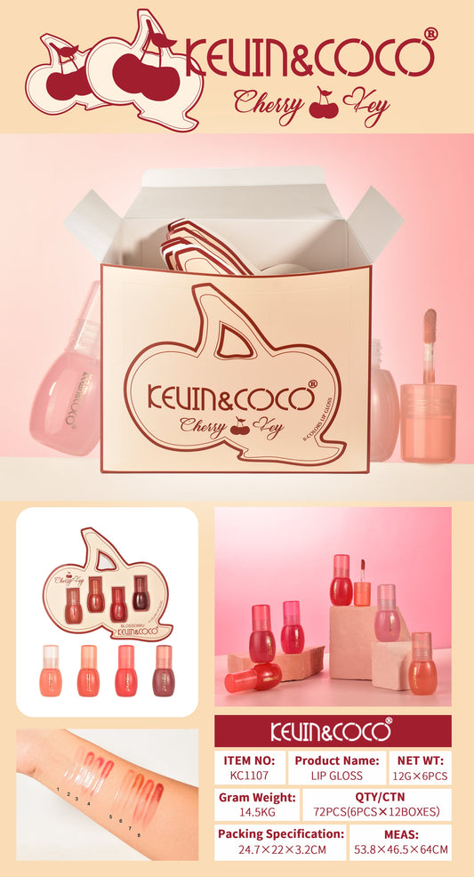 Brillo Labial Tonos Variados Cherry – Kevin&Coco REF:KC1107