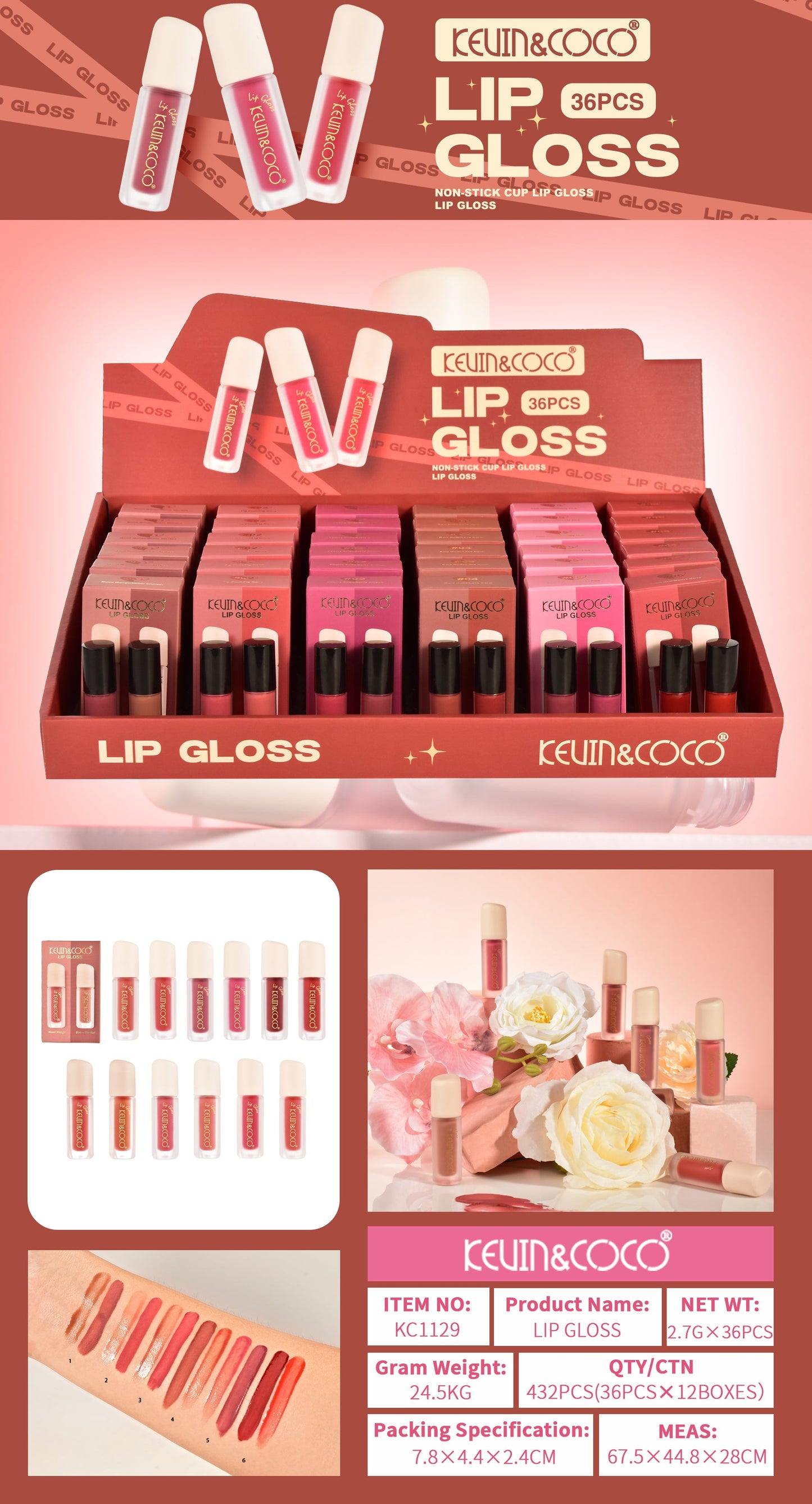 Kit Labial Liquido*2 KEVIN&COCO REF:KC1129
