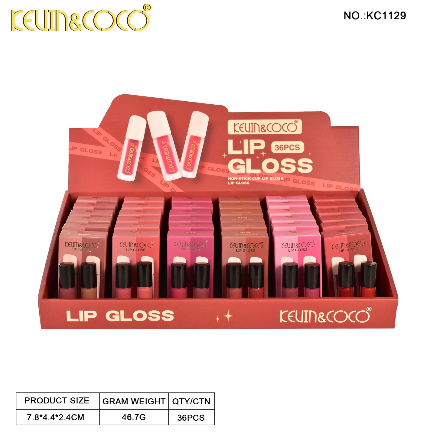 Kit Labial Liquido*2 KEVIN&COCO REF:KC1129