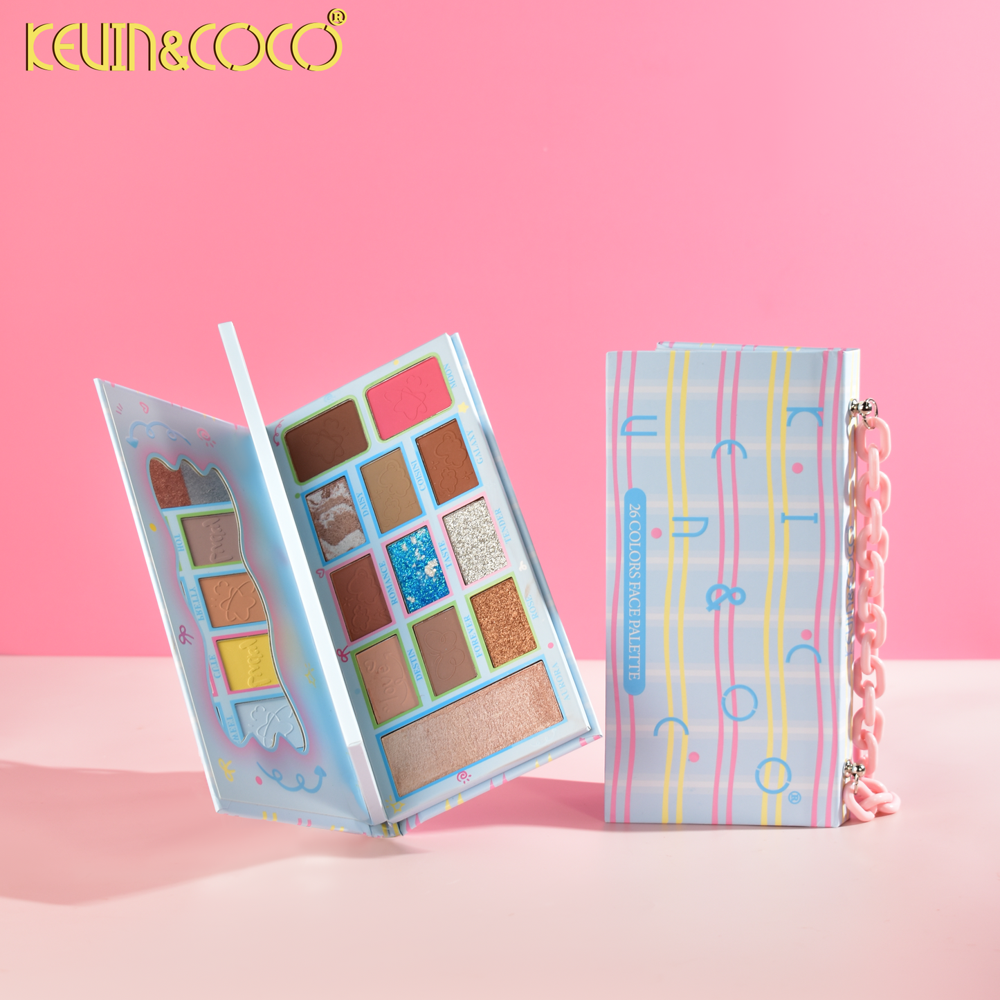 Kit de Maquillaje con Sombras y Espejo – Kevin&Coco REF:KC1147