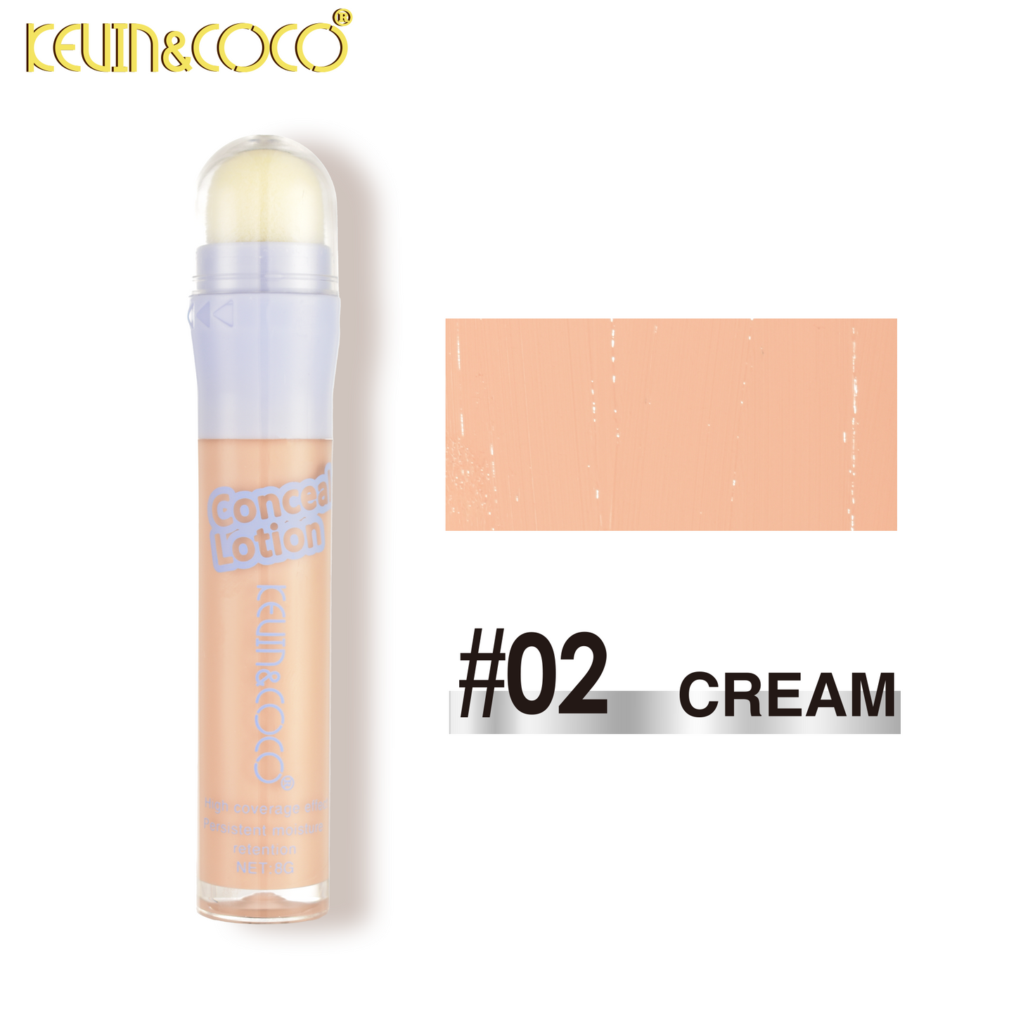 Corrector de Ojeras con Aplicador de Esponja KEVIN&COCO REF:KC1151