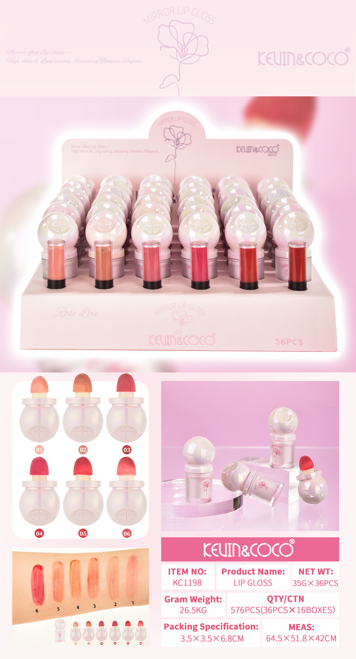 LIP GLOSS KEVIN&COCO REF:KC1198