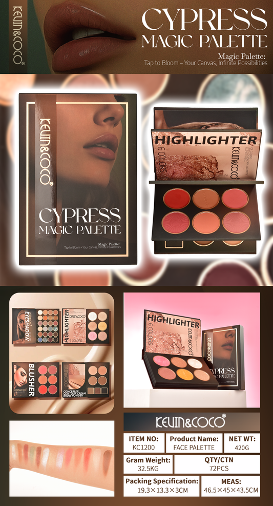 Paleta Facial 4 en 1 Cypress REF:KC1200