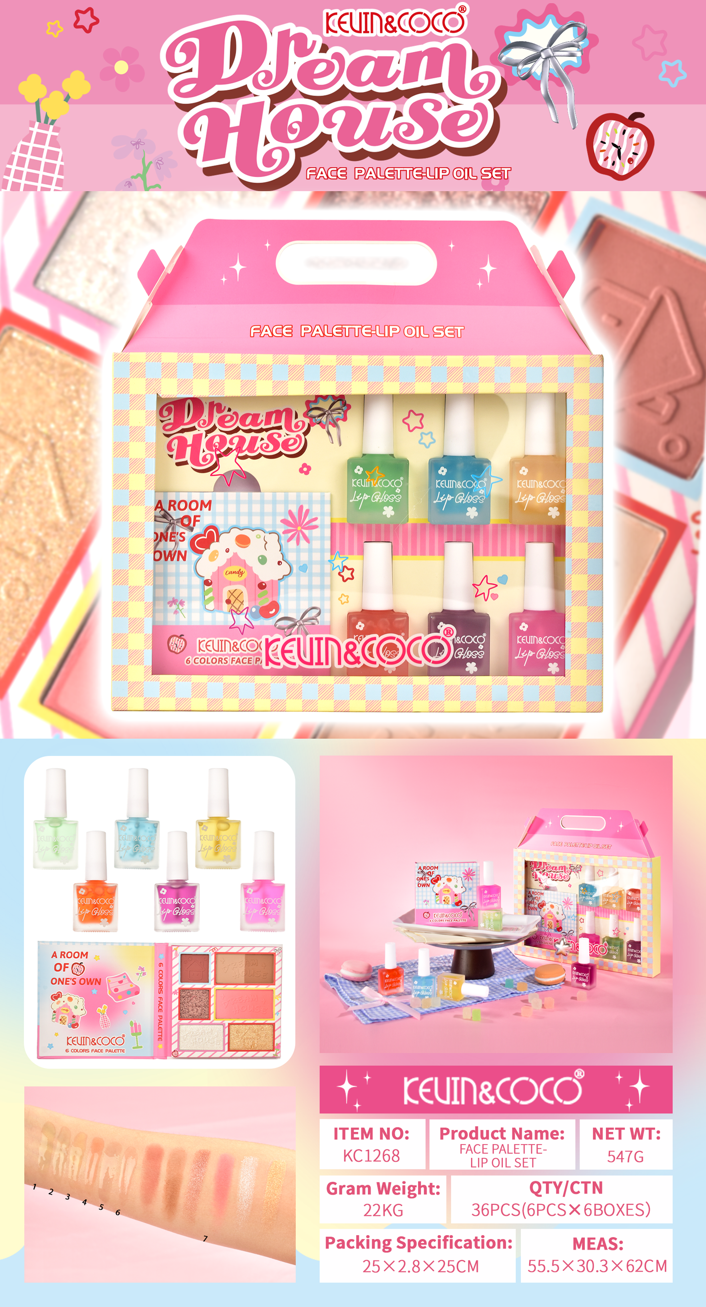 SET DE MAQUILLAJE DREAM HOUSE REF:KC1268