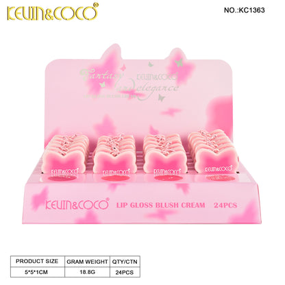 Rubor Cremoso + Lip gloss  TONO B KEVIN&COCO REF:KC1363