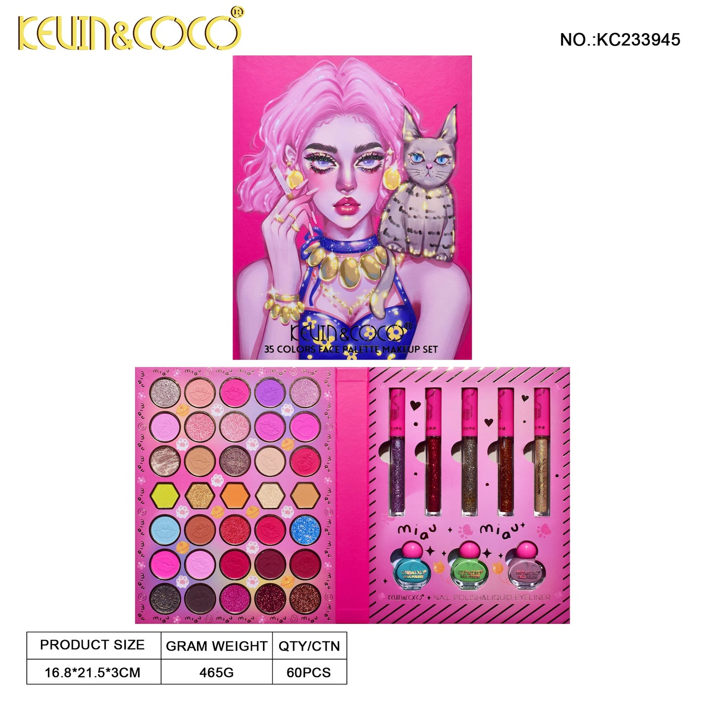 Kit de Maquillaje Completo – Kevin&Coco REF:KC233945