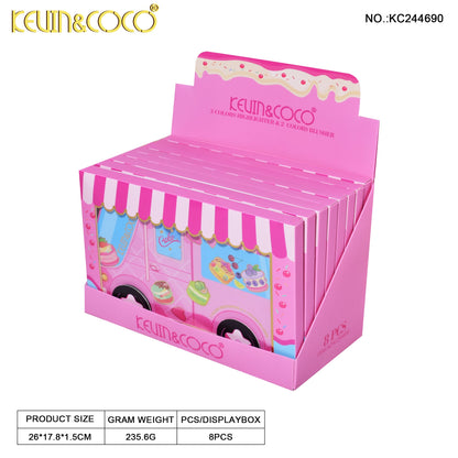 Set de Maquillaje Pastel y Rubor – Kevin & Coco REF:KC244690