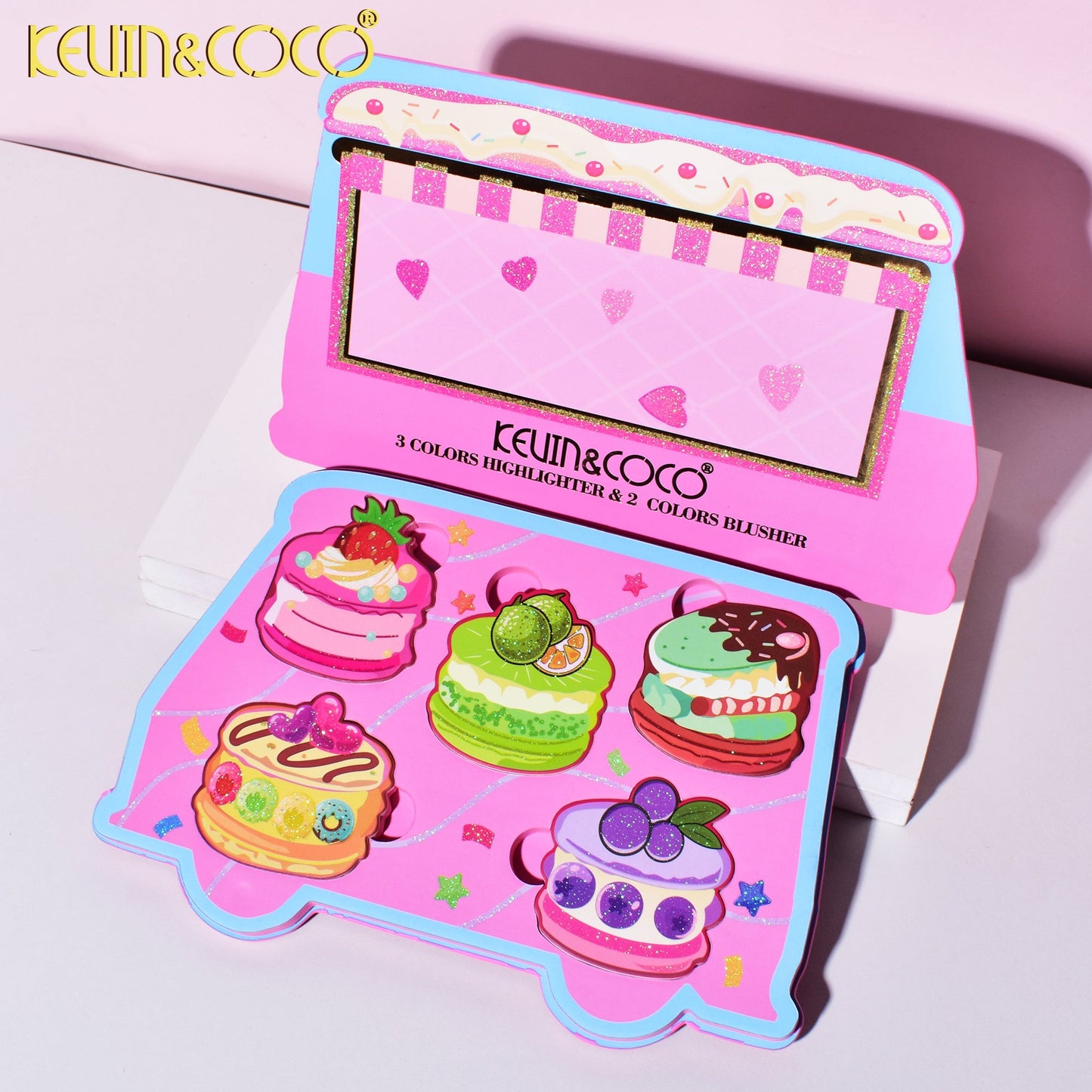 Set de Maquillaje Pastel y Rubor – Kevin & Coco REF:KC244690