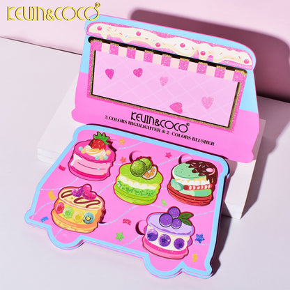 Set de Maquillaje Pastel y Rubor – Kevin & Coco REF:KC244690