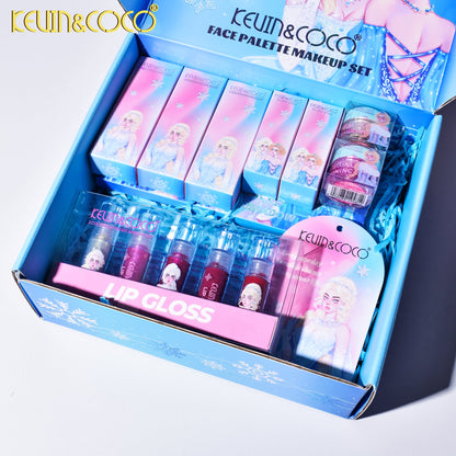 KIT DE MAQUILLAJE  LABIAL LIQUIDO + RUBOR BARRA + ILUMINADOR REF: KC244812