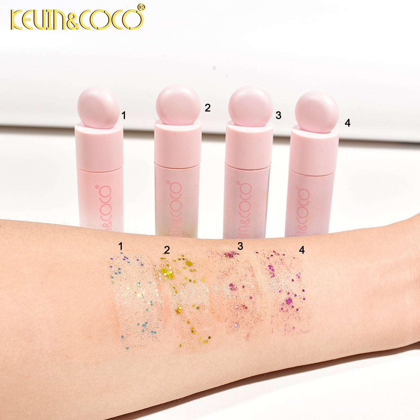 KIT LABIAL LIQUIDO GLITTER*4 KEVIN&COCO REF:KC246205